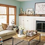 Rustic Sitting Room with Teak Table and Fluffy Sofas for Traditional Home Ideas Decorating