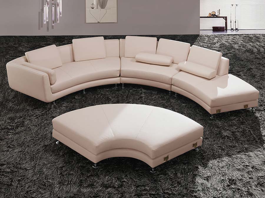 Semi Circle Shaped Sectional Sofa