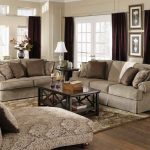 Cozy Decorate Room Ideas for Sitting Area with Grey Sofas and Old Fashioned Table