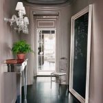 Luxurious Wall Lamps above Reflective Console Table in Gorgeous Hallway Home Decoration Inspiration