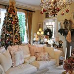Adorable Cristmas  Accessory in Romantic Living Room Ideas with Nice  Sofa inside Great Fireplace