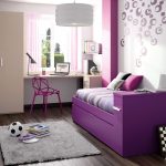 Bewitching Purple Color in  Cool Rooms Painting Ideas For Boys with Cozy Single Bed