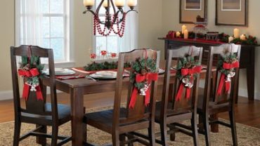 Dining Chair Xmas Decorations