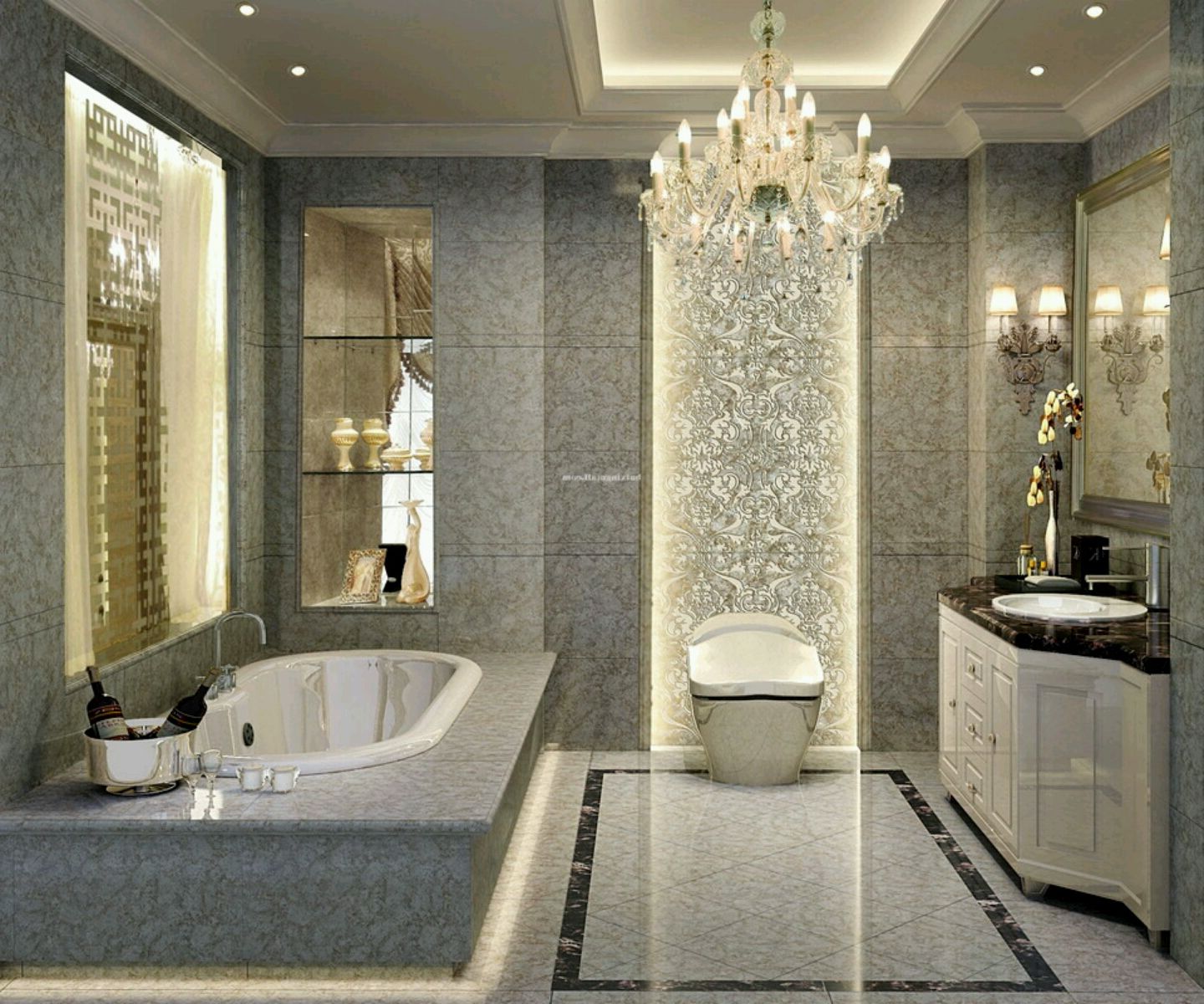 Heavenly Luxury Bathroom Designs Created with Affordable Interior