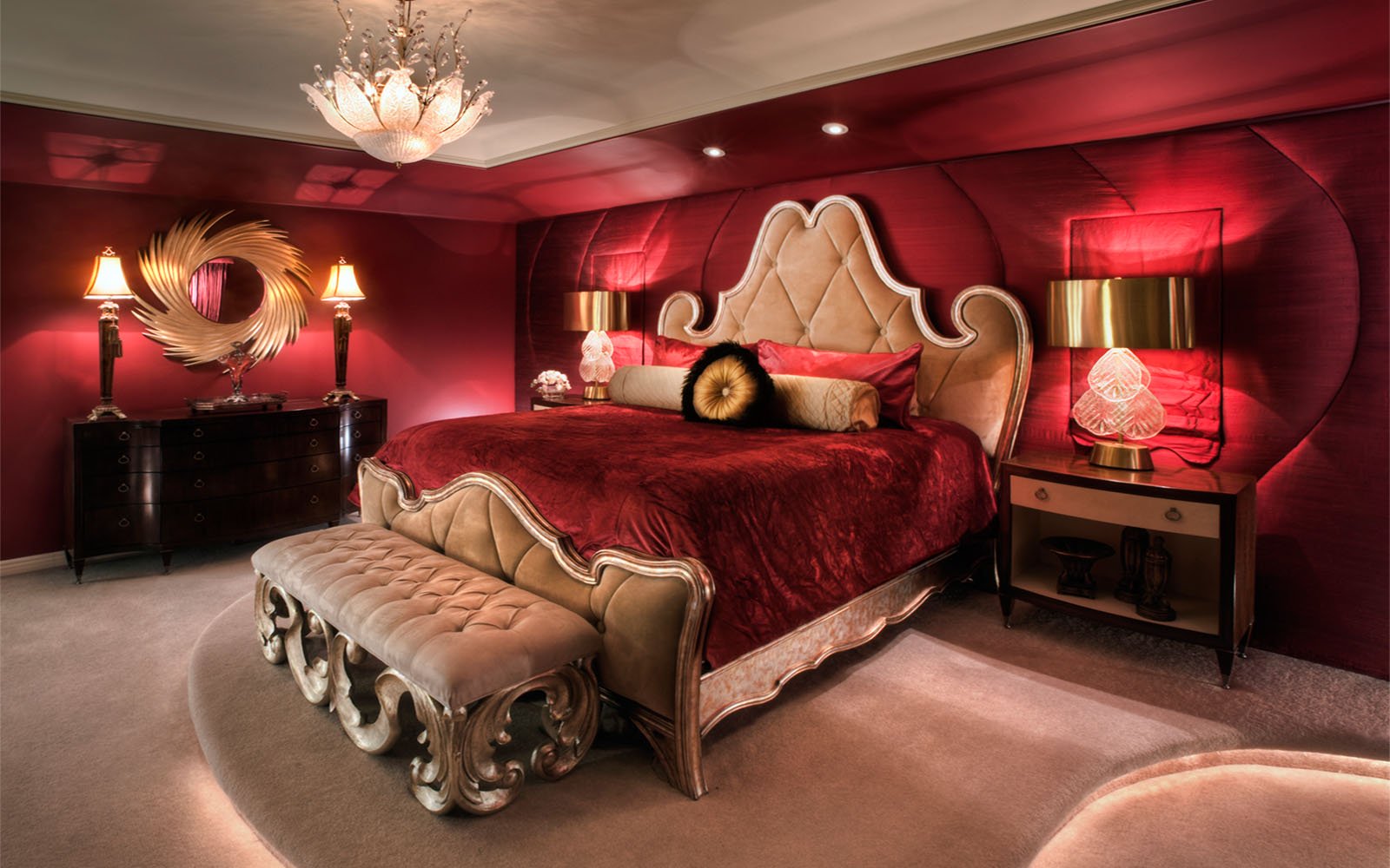 bedroom romantic decorations furniture paint homes luxury