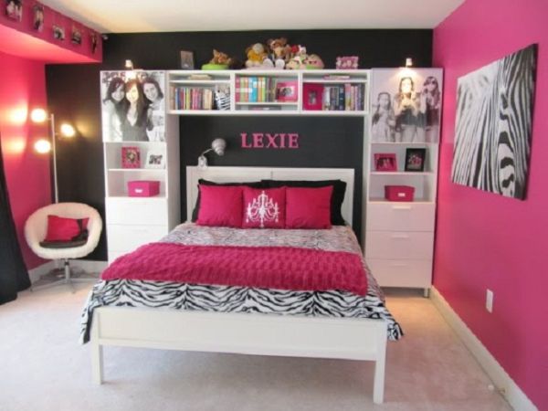 Alluring Shelve also Graceful Bed plus angelic Chair as Beautiful Pink Bedroom Design Ideas