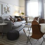 Beautiful Living Room SwedishHome Design Ideas with Sofa and Arm and Butterfly Chair