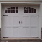 Best Picture for Carriage Style Garage Doors in Streaky White Wall with  Glass Accent