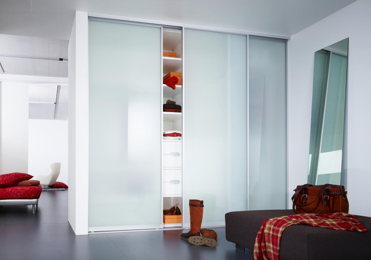 Stylish Sliding Closet Doors with Mirror Bringing Charms in Interior