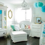 Fabulous Interior Decorationm for Antique Baby Room Ideas with Arm Chair plus Ottoman also Dresser