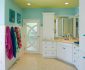 Fabulous Single Sink closed Big Mirror right for Bright Bathroom Ideas with White Wardrobe and Simple Downlight on Nice Ceiling above Sleek Floor