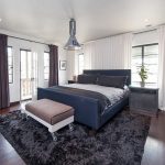 Fascinating Style for Simple Bedroom Decorating Ideas with Lavish Bed also Bench plus Recliner Chair