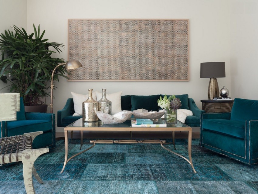 Taking Persian Living Room Designs with Arm Chairs also Coffee Table plus Mini Floor Lamp