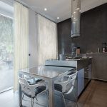 Wonderful Style of Ultra Modern Island Table for Kitchen with Affordable Chairs also Cabinet
