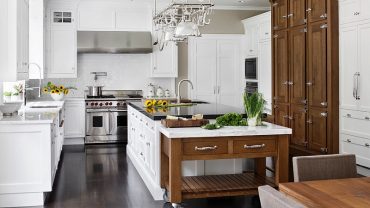 beaautiful Concept of Traditional and Movable Kitchen island with Rolling Table and Cabinet