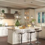Inspiring Kitchen Lighting Ideas Applied for Contemporary Kitchen Equipped with Small Kitchen Island and Stylish Chairs