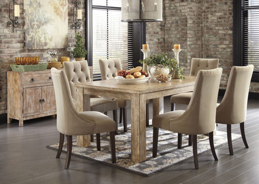 Light Colored Dining Upholstery