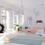 Monochromatic Bedroom with all in Floor Arrangement for Cleaner Bedroom Inspiration