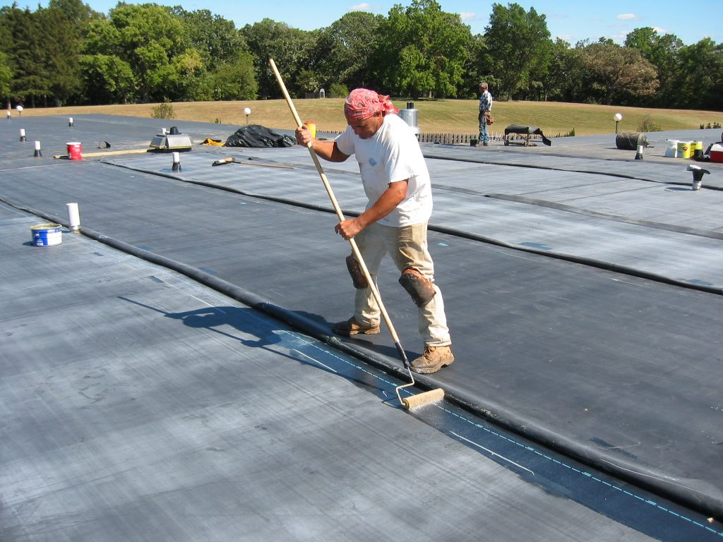 Installing EPDM Roof Membrane