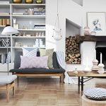 (10) Place Fire Wood Storage beside Wide Fireplace as Part of Best Interior Design 2016 for Living Room