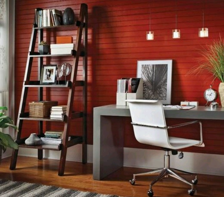red theme office