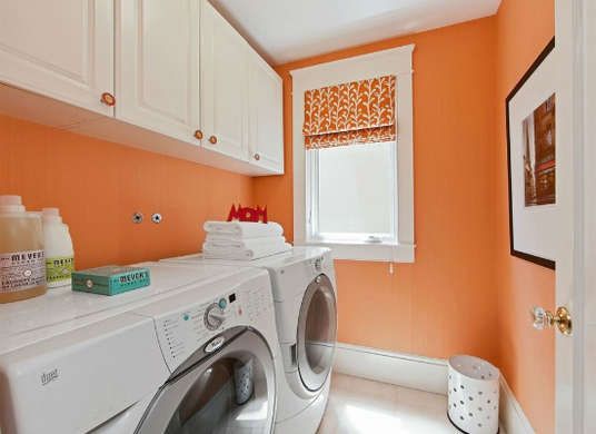 vibrant laundry room color