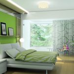 green bedroom