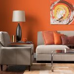 orange themed room