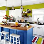 color Block Design kitchen island