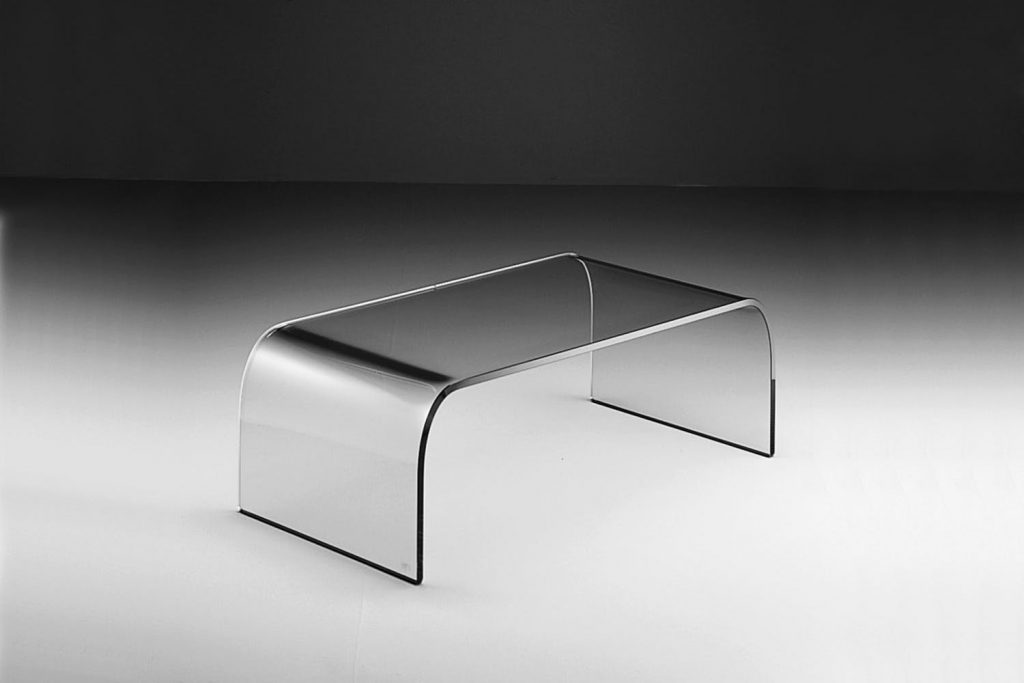 Ponte Curved Glass Coffee Table